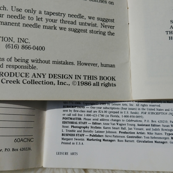 1980's Cross Stitch Embroidery Pattern Magazines. GUC - Picture 3 of 5